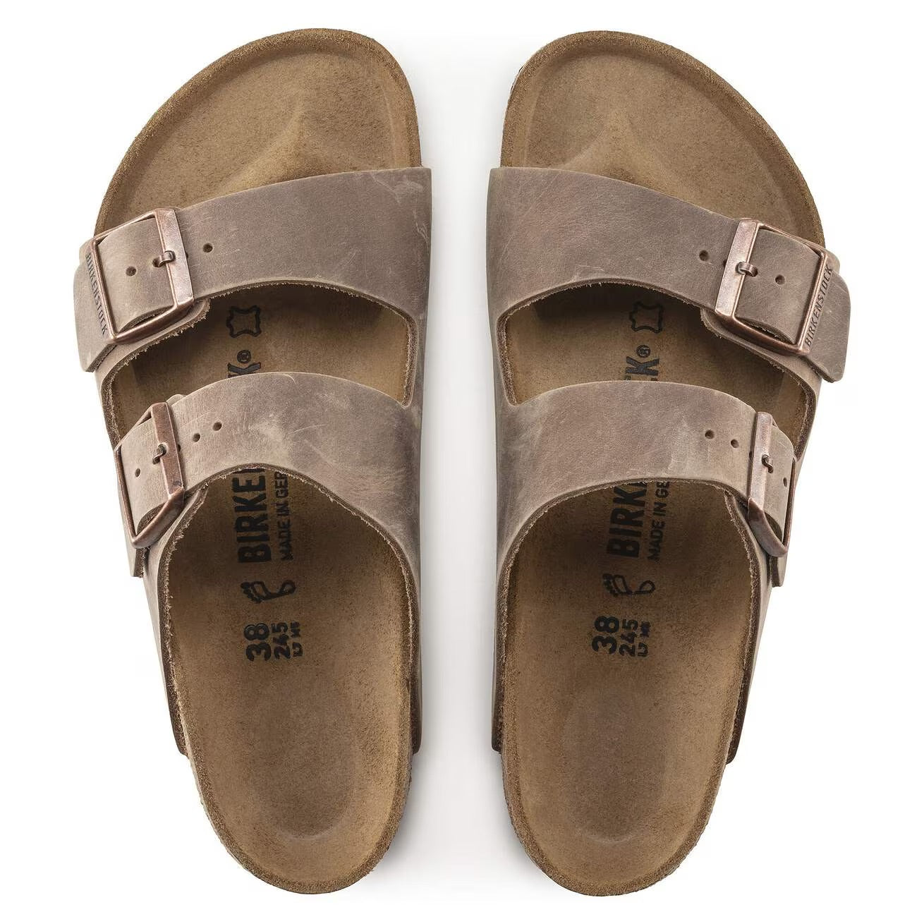 Birkenstock Unisex Arizona Oiled Leather Sandals