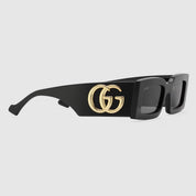 Gucci Rectangle Sunglasses Black - GG1425S