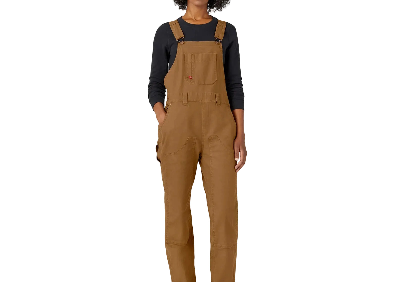 Dickies Women's Straight Fit Duck Double Front Bib Overalls