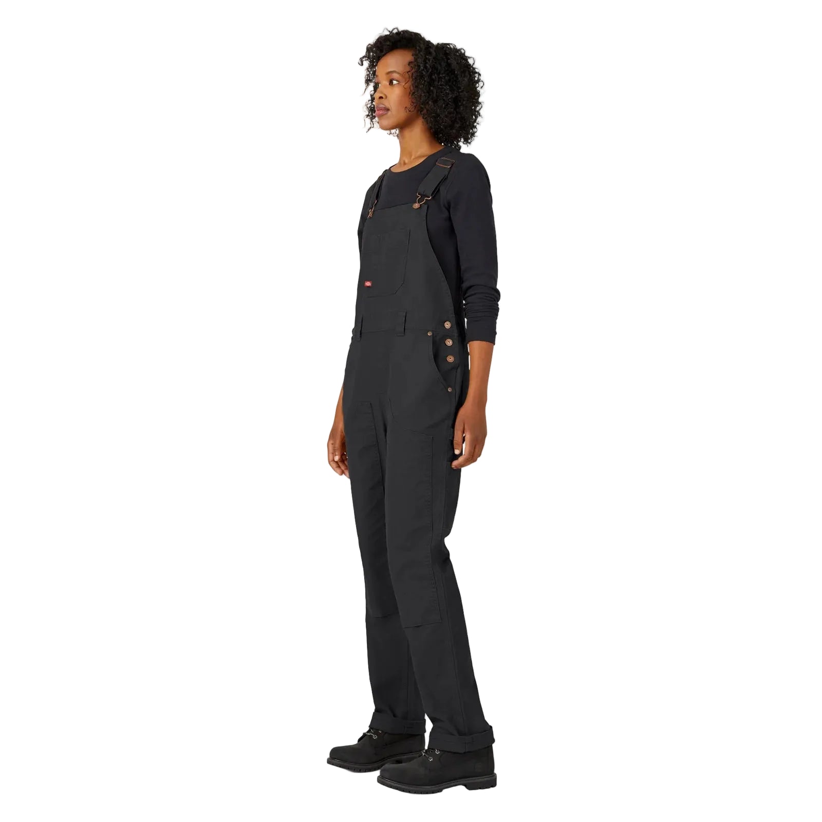 Dickies Women's Straight Fit Duck Double Front Bib Overalls