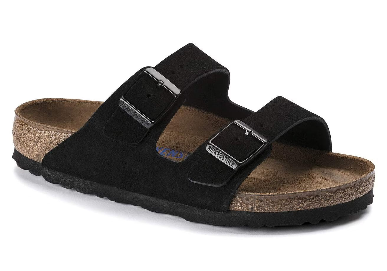 Birkenstock Unisex Arizona Soft Footbed Sandals in Suede Leather
