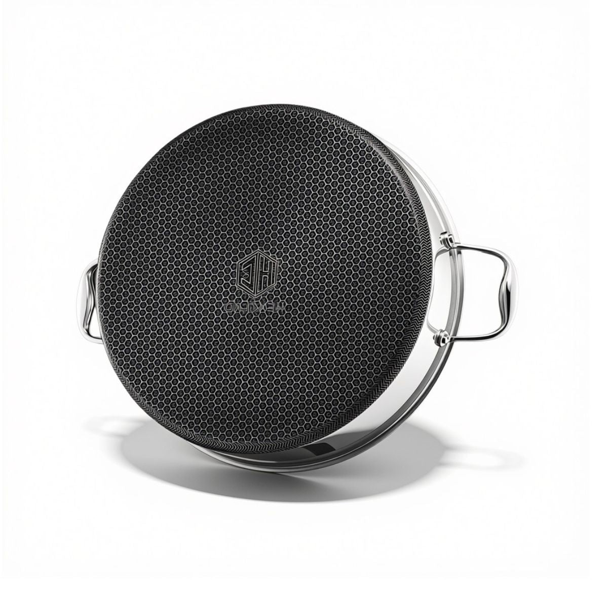 Hexclad  Hybrid Deep Sauté Pan/Chicken Fryer with Lid, 7-Qt