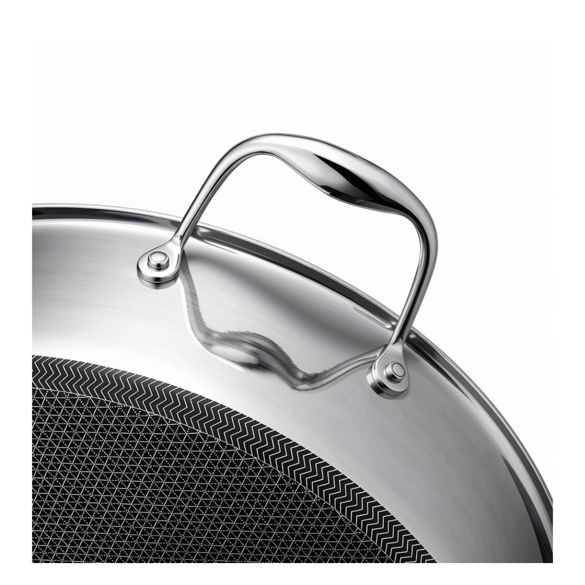 Hexclad  Hybrid Deep Sauté Pan/Chicken Fryer with Lid, 7-Qt