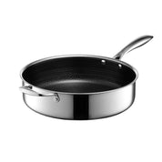 Hexclad Hybrid Saucepan with Lid, 5-Qt