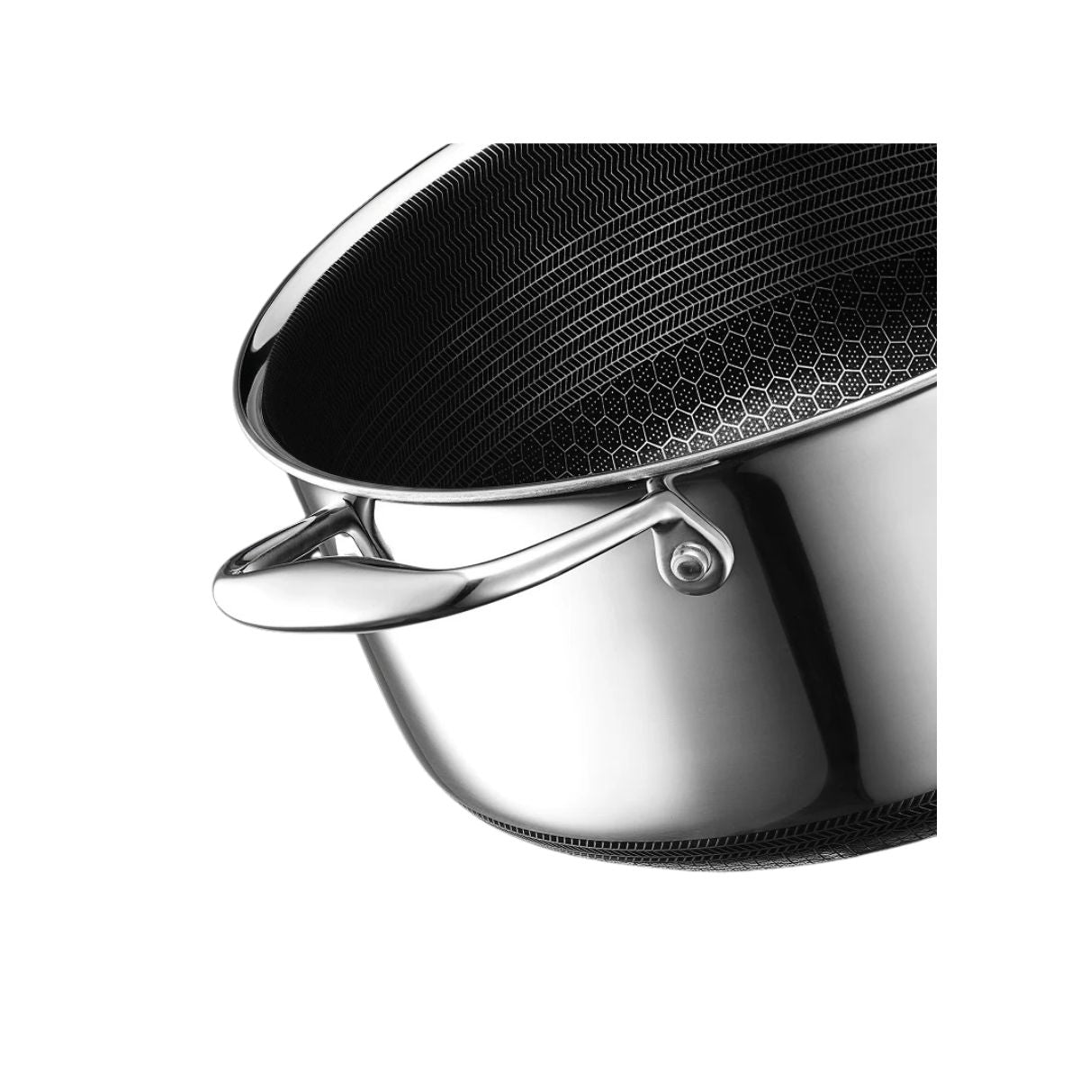 Hexclad Hybrid Saucepan with Lid, 5-Qt