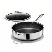 Hexclad Hybrid Saucepan with Lid, 5-Qt