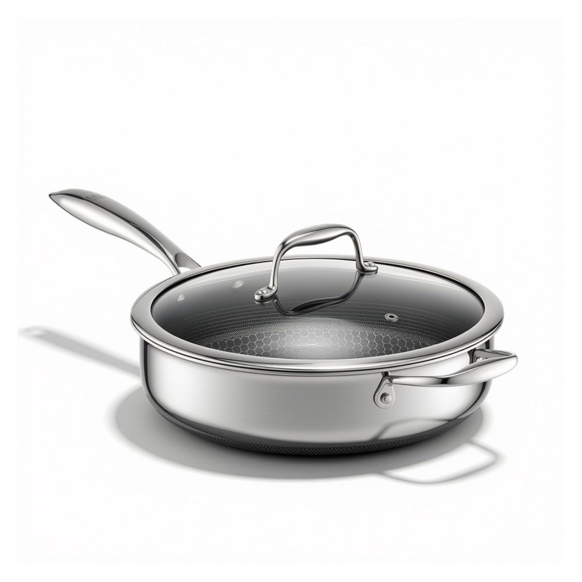 Hexclad  Hybrid Deep Sauté Pan with Lid