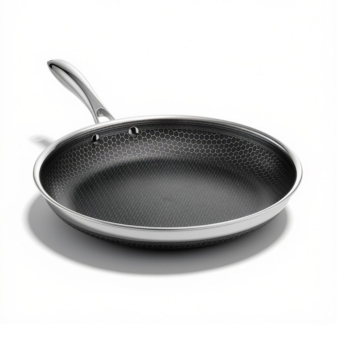 Hexclad 6-Piece Hybrid Frying Pan Set with Lids