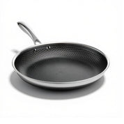 Hexclad 6-Piece Hybrid Frying Pan Set with Lids