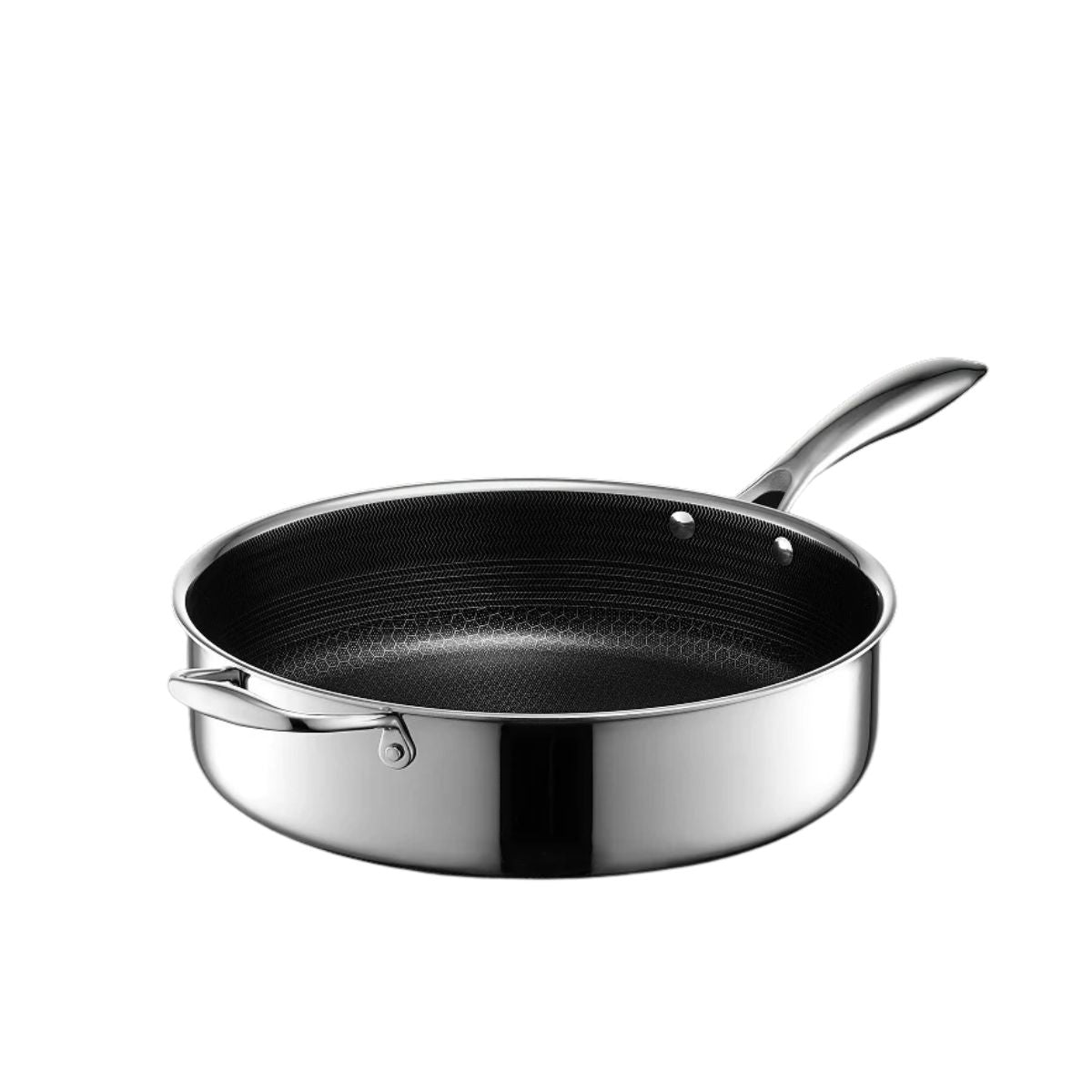 Hexclad  Hybrid Deep Sauté Pan with Lid