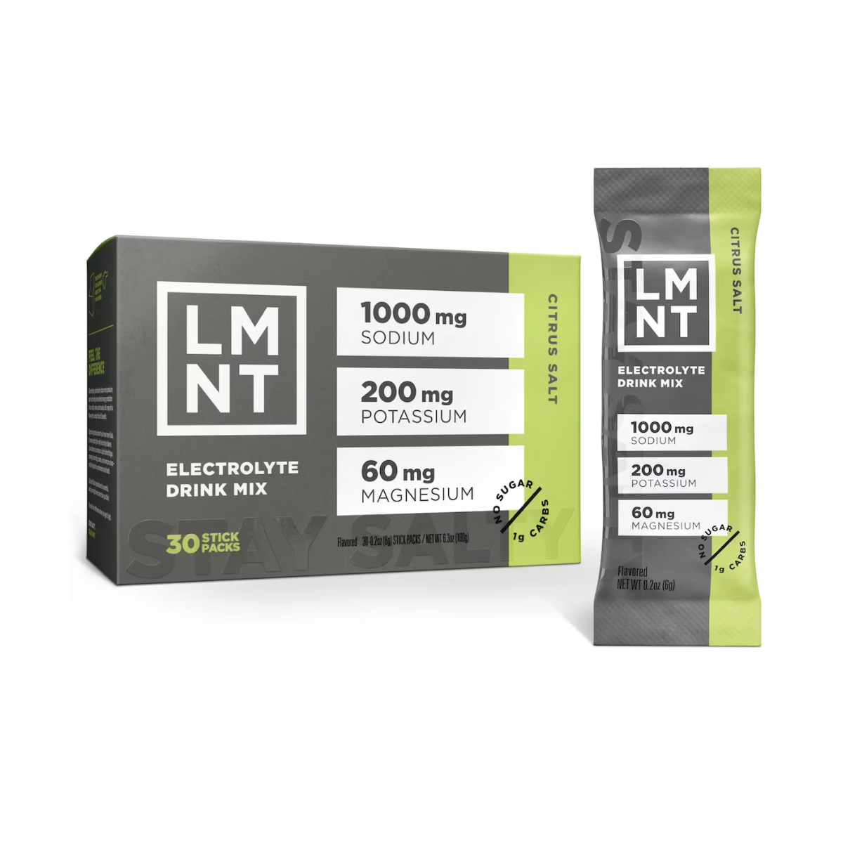 LMNT Zero-Sugar Electrolyte Powder Drink Mix - 30 Pack