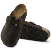 Birkenstock Boston Clog Soft Footbed in Suede Leather