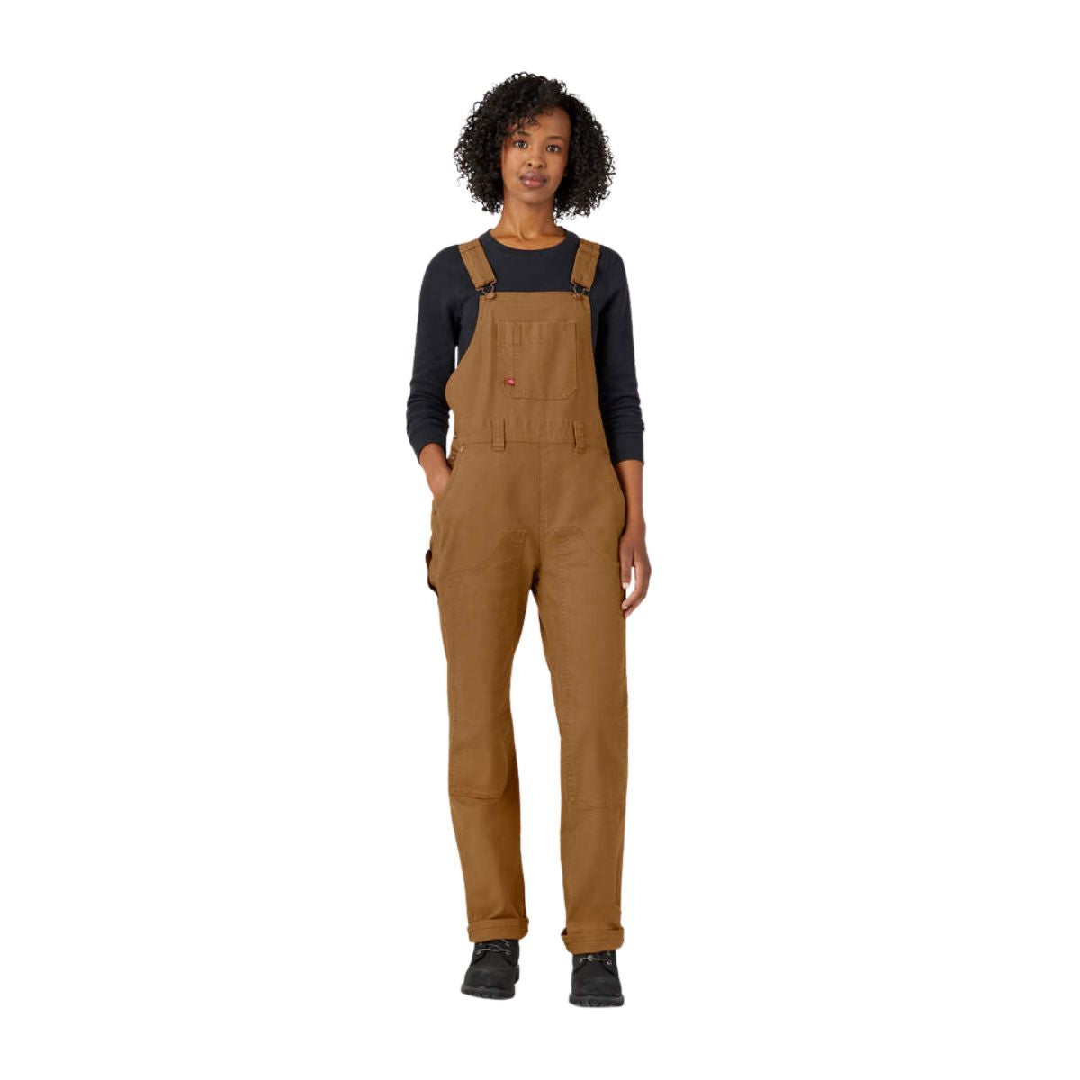Dickies Women's Straight Fit Duck Double Front Bib Overalls