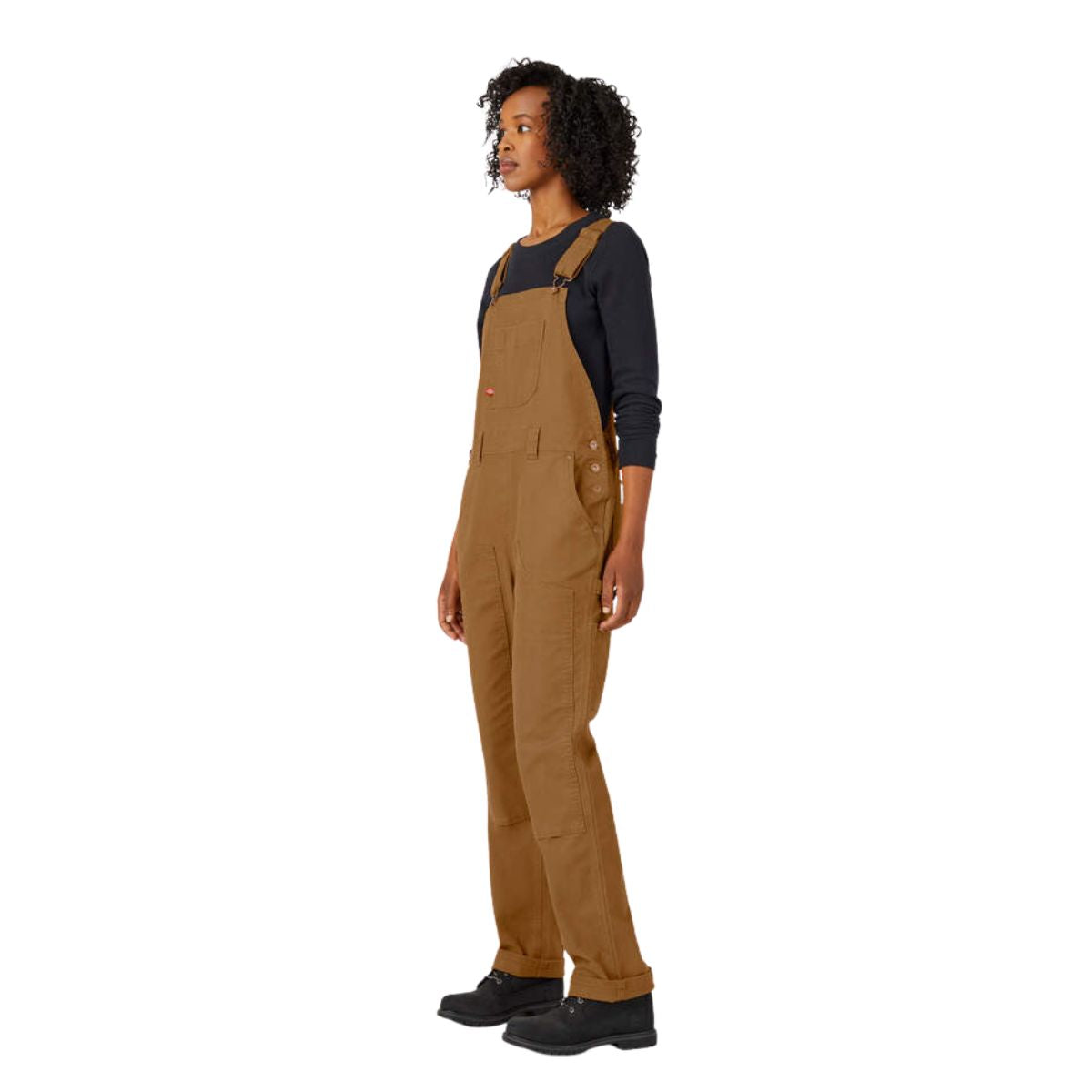 Dickies Women's Straight Fit Duck Double Front Bib Overalls